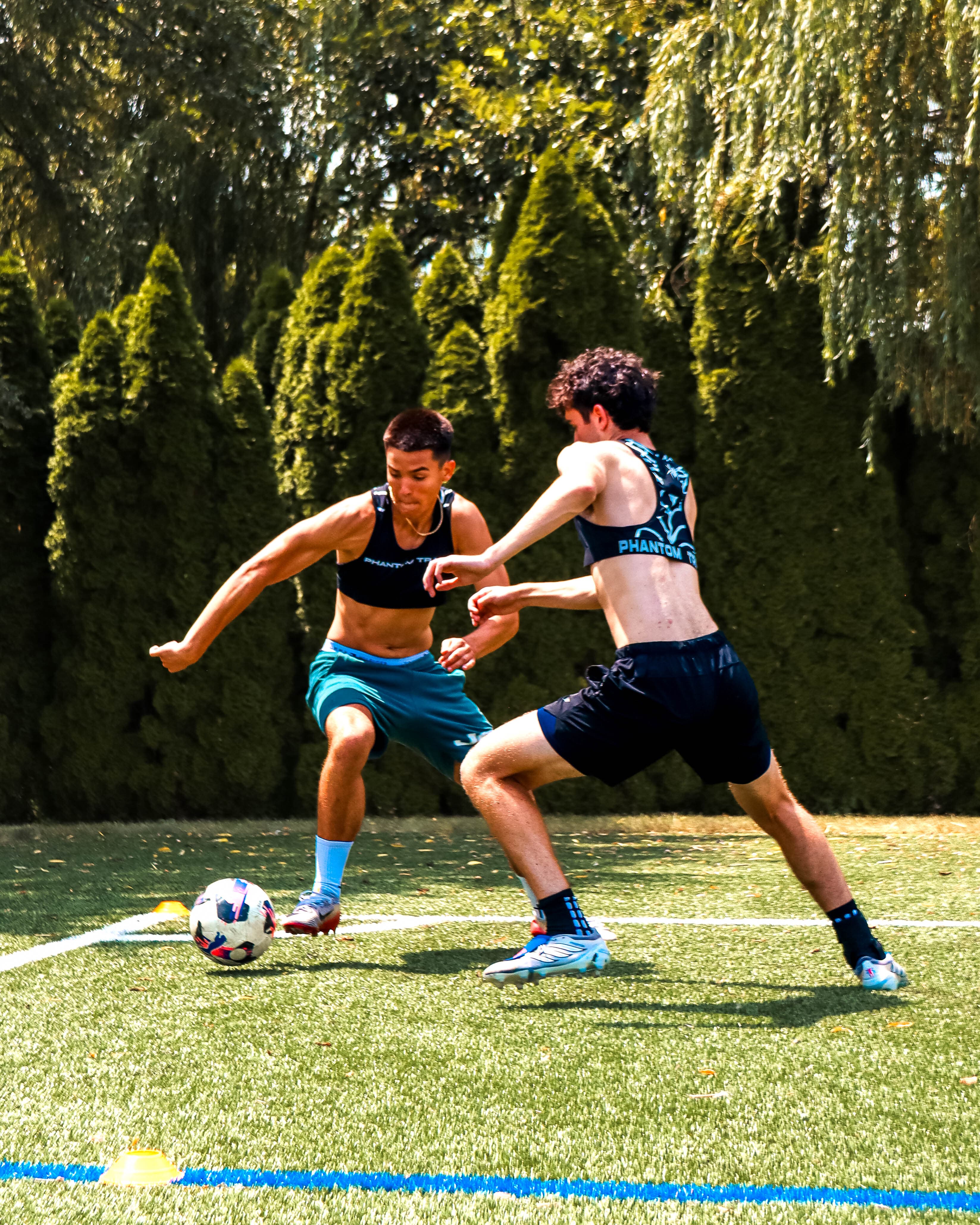 Phantom Vest in training on the pitch